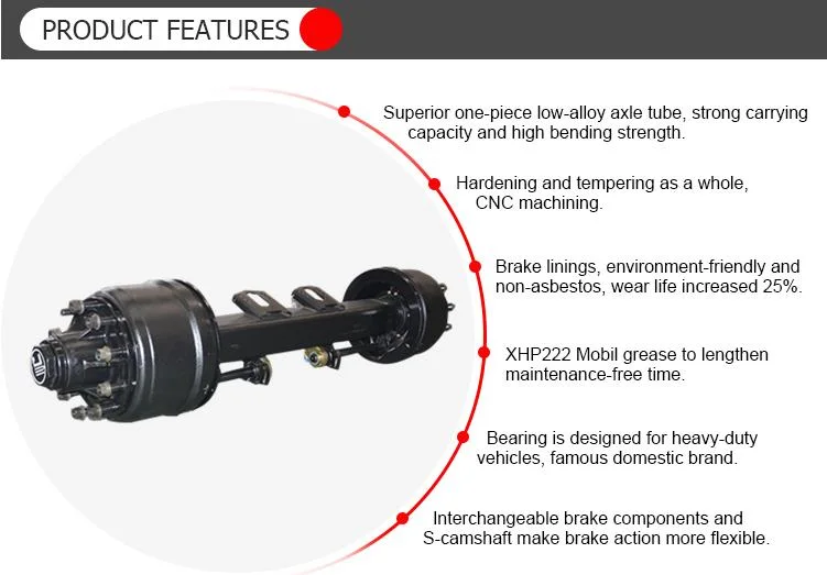 The Manufacturer Sells Well in Southeast Asia 11.5ton Circular Agricultural Vehicle Axle