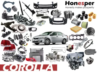 Commerce de gros de pièces de rechange de voiture Pièces de suspension Pièces de moteur Kits de carrosserie Accessoires de voiture pour Toyota Corolla Zre15