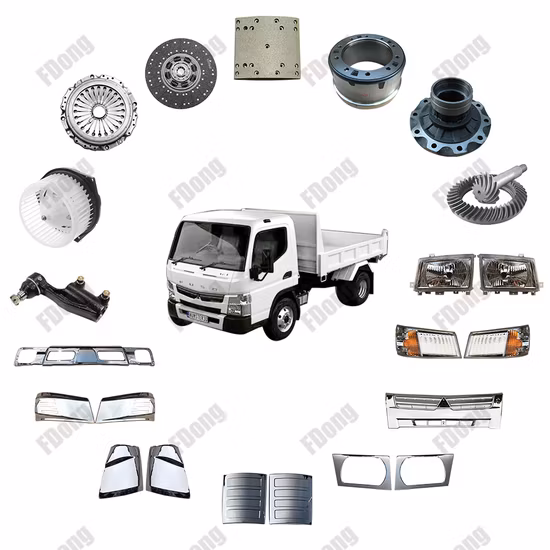 Pièces de camion de suspension de moteur de carrosserie de peinture chromée pour Mitsubishi Fuso Super Great Canter Figther F420/F380/FB511/FE647/FN628/FM618/FN627/FM617/FM1524/F320/F380